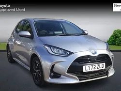Silver Used 2022 Toyota Yaris Hybrid Design Hatchback | £16,659 (Fair price)