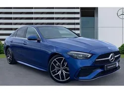 Blue Used 2024 Mercedes C300 AMG Line Premium Plus Sedan | £41,319