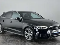 Black Used 2018 Audi A3 Sportback S-Line Hatchback | £14,850 (Good price)