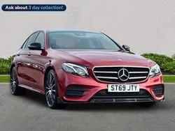 Red Used 2019 Mercedes E220 AMG line Sedan | £23,499 (Expensive)