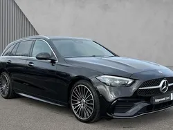 Obsidian black metallic Used 2025 Mercedes C300 AMG Line Premium Plus Estate | £45,890