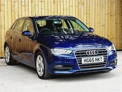 Blue Used 2016 Audi A3 Sportback Sport Hatchback | £10,990 (Fair price)