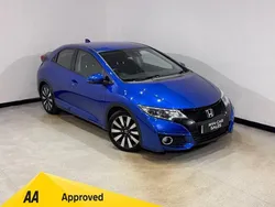 Blue Used 2017 Honda Civic SE Plus Hatchback | £7,450 (Fair price)