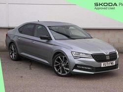 Business grey metallic Used 2021 Skoda Superb SportlinePlus Hatchback | £19,995 (Fair price)