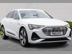 White Used 2021 Audi e-tron Sportback S-Line SUV | £28,800 (Expensive)