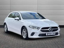 Polar white Used 2018 Mercedes A180 SE Hatchback | £13,250 (Fair price)