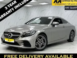 Silver Used 2020 Mercedes C200 AMG line Coupe | £19,495 (Fair price)