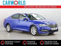 Blue Used 2021 Skoda Superb SE Technology Hatchback | £12,840 (Fair price)