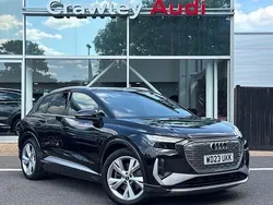 Black Used 2023 Audi Q4 e-tron S-Line SUV | £26,490 (Fair price)