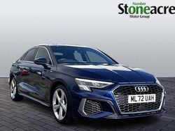 Blue Used 2022 Audi A3 S-Line Sedan | £19,000 (Fair price)