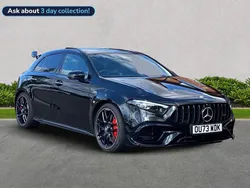 Black Used 2023 Mercedes A45 AMG Hatchback | £48,599 (Expensive)