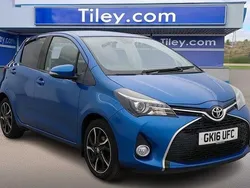 Blue Used 2016 Toyota Yaris Design Hatchback | £6,990 (Fair price)