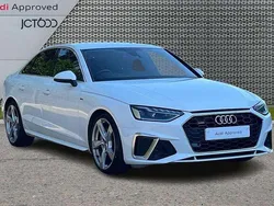 White Used 2020 Audi A4 S-Line Sedan | £19,876 (Fair price)