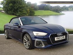 Blue Used 2021 Audi A5 Cabriolet S-Line Cabriolet | £18,200 (Fair price)