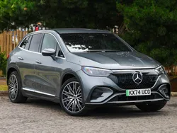 Selenite grey metallic Used 2025 Mercedes EQE350 AMG line SUV | £51,998 (Fair price)