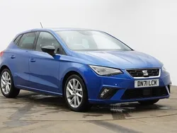 Sapphire blue Used 2022 Seat Ibiza FR Hatchback | £14,190 (Fair price)