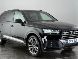Black Used 2018 Audi Q7 S-Line SUV | £23,550 (Good price)