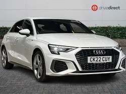 White Used 2022 Audi A3 Sportback S-Line Hatchback | £20,449 (Fair price)