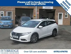 White Used 2014 Honda Civic SE Plus Estate | £4,450 (Fair price)