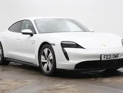 White Used 2021 Porsche Taycan Performance Package Sedan | £42,990 (Fair price)