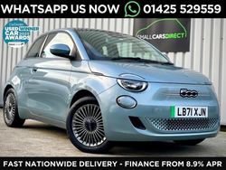 Blue Used 2021 Fiat 500e Icon Hatchback | £12,350 (Fair price)