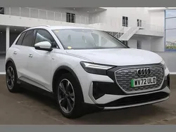 White Used 2022 Audi Q4 e-tron S-Line SUV | £28,200 (Good price)