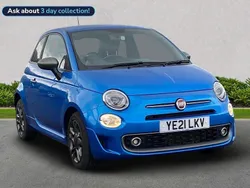 Blue Used 2021 Fiat 500 Sport Hatchback | £10,155 (Fair price)