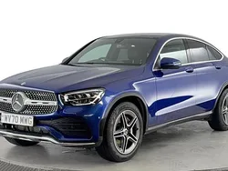 Blue Used 2020 Mercedes GLC300e AMG line Coupe | £25,320 (Fair price)