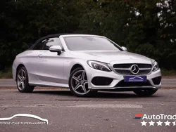 Silver Used 2018 Mercedes C220 AMG line Cabriolet | £21,099 (Fair price)