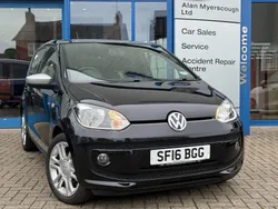 Black Used 2016 VW up! CLUB Hatchback | £7,795 (Fair price)