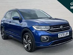 Reef blue metallic Used 2020 VW T-Cross R-line SUV | £19,450 (Good price)