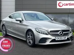 Silver Used 2020 Mercedes C200 AMG line Coupe | £18,999 (Fair price)