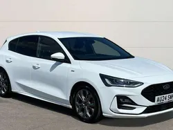 Frozen white (premium colour) Used 2024 Ford Focus ST-Line Hatchback | £19,659 (Fair price)