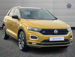 Yellow Used 2021 VW T-Roc R-line SUV | £17,495 (Good price)
