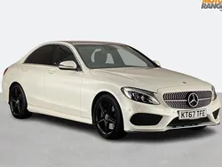 White Used 2018 Mercedes C250 AMG Line Premium Plus Sedan | £16,295 (Fair price)