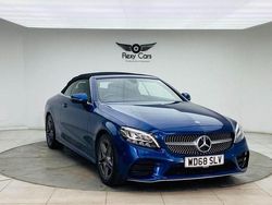 Blue Used 2019 Mercedes C200 AMG line Cabriolet | £16,189 (Good price)