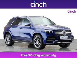 Blue Used 2020 Mercedes GLE300 AMG line SUV | £34,799 (Fair price)