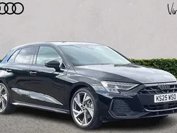 New 2025 Audi A3 Sportback Black Edition Hatchback | £32,328 (Expensive)