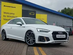 White Used 2021 Audi A5 S-Line Coupe | £24,698 (A bit pricey)