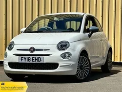 White Used 2018 Fiat 500 Pop Star Hatchback | £5,290 (Fair price)