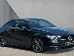 Cosmos black metallic Used 2022 Mercedes A200 Executive Sedan | £21,278 (Fair price)