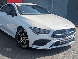 White Used 2023 Mercedes CLA200 AMG Line Premium Coupe | £23,490 (Fair price)