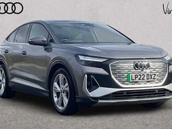 Grey Used 2022 Audi Q4 Sportback e-tron S-Line SUV | £26,666