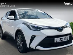 White Used 2022 Toyota C-HR SUV | £20,177 (Fair price)