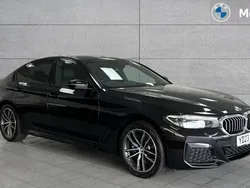 Black sapphire Used 2023 BMW 530e M Sport Sedan | £30,518 (Fair price)