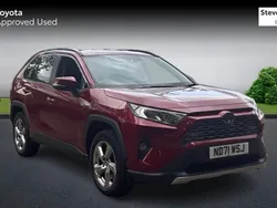 Red Used 2021 Toyota RAV4 Hybrid Design SUV | £28,011 (Expensive)