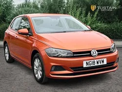 Orange Used 2018 VW Polo SE Hatchback | £10,199 (Fair price)