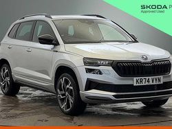 Brilliant silver metallic Used 2024 Skoda Karoq SportLine SUV | £28,250 (Fair price)