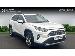 White Used 2020 Toyota RAV4 Hybrid Design SUV | £24,784 (Fair price)