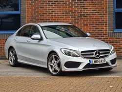 Silver Used 2014 Mercedes C220 AMG line Sedan | £7,495 (Expensive)
